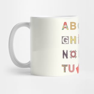 Alphabet Mug